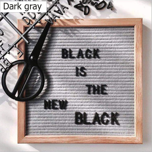 Felt Letter Board Wooden Frame Message Board Letter Changeable Symbol Bulletin Presentation Office Home Decorative Boards Crafts