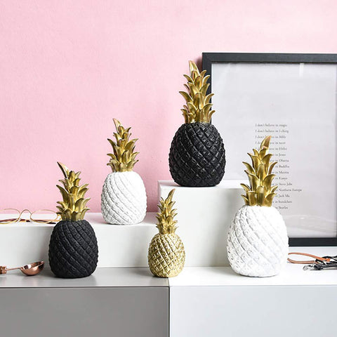 Nordic Figurine Pineapple Ornament Table Crafts DIY Ornament Decoration Crafts Figurines Micro Landscape Home Decoration Gifts